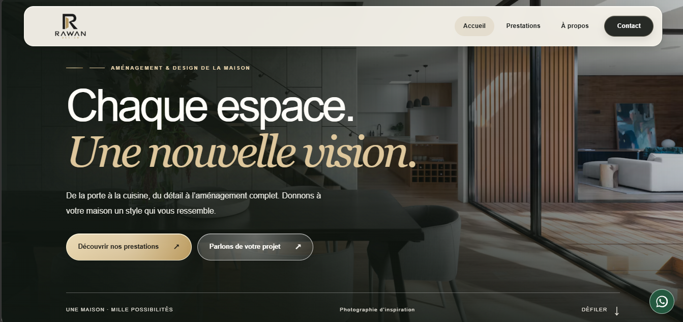 Rawan Design — website screenshot